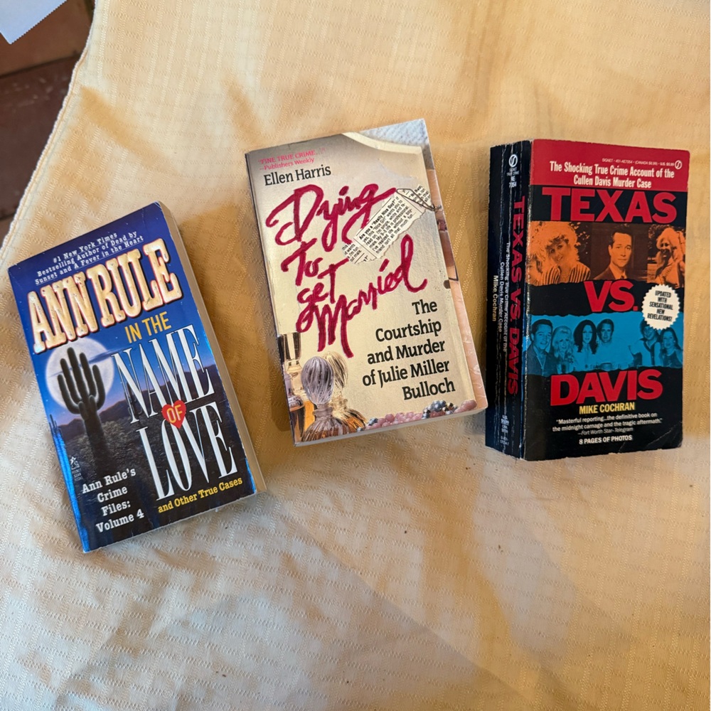 True crime paperbacks